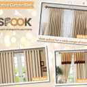 Bronze Curtain Rod 32 to 58 Inches (2.6 to 4.8 ft), USFOOK 7/8 Inch Telescoping Splicing Curtain Rods for Windows 20 to 54 Inch, Drapery Rods with Leaf Finials