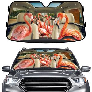 GENANY Siberian Husky Windshield Sun Shade 55 x 30 Inch