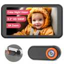 LUCKVIEW BM2 Car Camera for Baby, 5.2" 1080P Screen with 3X Zoom, Clear Rear-Facing View, 360 Rotating Lens, Easy Installation  Safety for Infants and Pets (Black)