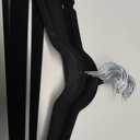 Zober Velvet Hangers 50 Pack - Black for Coats, Pants & Dress Clothes - Non Slip w/ 360 Degree Swivel, Holds up to 10 lbs - Strong Felt Hangers for Clothing