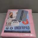Utopia Bedding Washable Underpads 34" x 52" (Pack of 4), Waterproof Reusable Heavy Absorbency Incontinence Bed Pads for Adults, Kids, Elderly and Pets, Bedwetting Pads for Sofa and Couch (Pink)