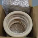 10 Pack Wood Rings for Crafts, Natural Wood Rings for Macrame, Unfinished Wooden Rings for DIY Pendant Connectors Jewelry Making - 6 Inch / 150 mm Diameter