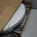 Cocktail Table 28in Folding Round High Top Indoor Outdoor with Removable Legs, Tall Bistro Foldable Bar Height Table for Parties, Patio, Backyard, Dining, Wedding, White- 2PCS