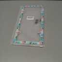 Blue Pink Hibiscus License Plate Frame Colorful Tropical Floral License Plate Frames Stainless Steel Accessories Cars Decor with 4 Holes and Screws Fits Standard US CA Vehicles Size 12.2 x 6 Inches