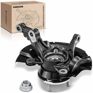 A-Premium Front Right Steering Knuckle & Wheel Bearing Hub Assembly Compatible with Hyundai Accent 2014-2017 & Dodge Attitude 2014, Passenger Side