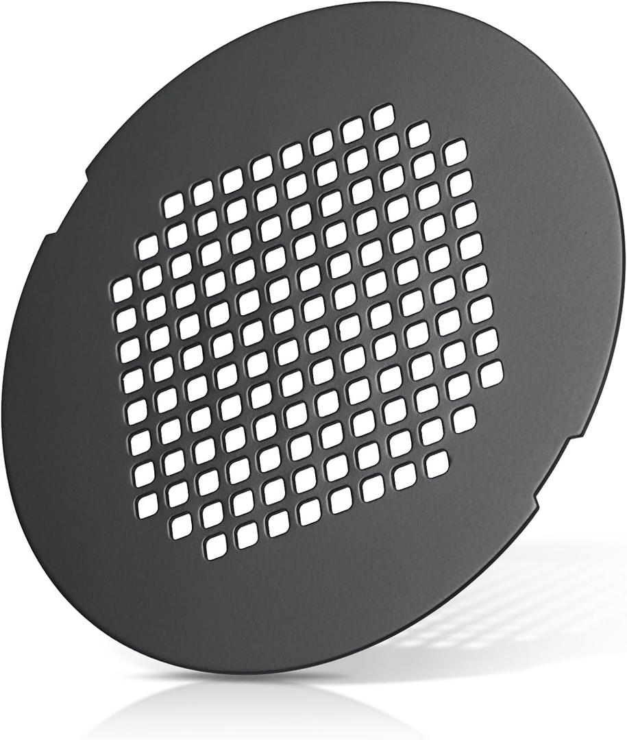 Shower Drain Cover, Shower Drain Hair Catcher Snap-in Replacement Strainer, Matt Black Round Grate, Drain Protector Designed for 4.25" D Standard Round Shower Drains