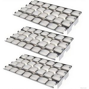 S9B571 (3-Pack) 16 7/8" Stainless Steel Heat Plate Replacement for Lynx LPSGEKIT, LSB1, LSB2, LSB2PC, LSPGE, LIJ27, LIJ30, LIJ36, LIJ42 Lynx CS30, L27, L30, L30PSP, L36, L42, L54