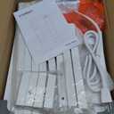 Tall End Table with Charging Station and USB Ports, 3 Tier Narrow Tall Bedside Table with Storage, Slim Nightstand with Outlets for Bedroom, Living Room, Nursery, Office, White