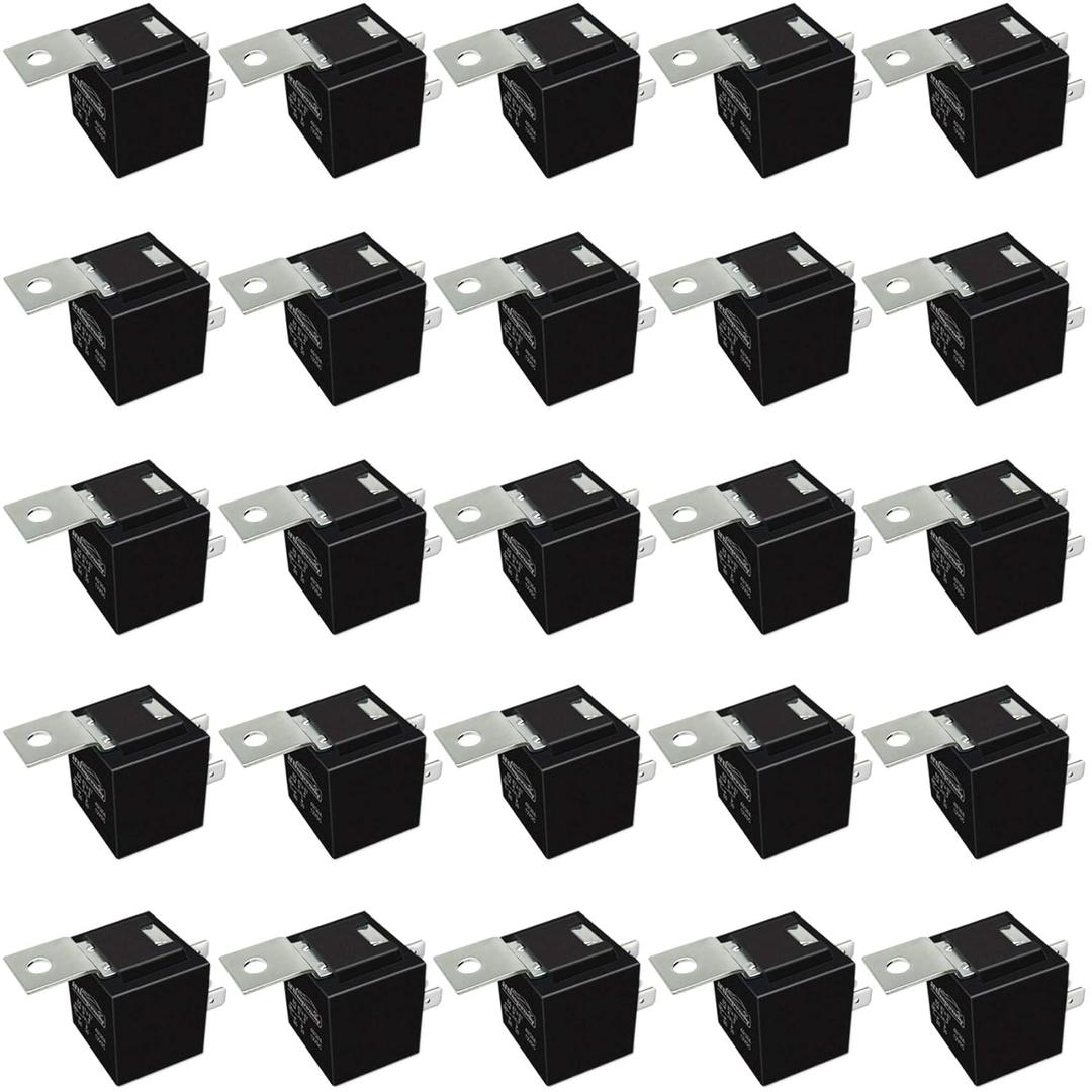 irhapsody Relay 12V 5-pin 40/30AMP Automotive Relay Kit, SPDT 5-Prong Power Trim and Tilt Relay