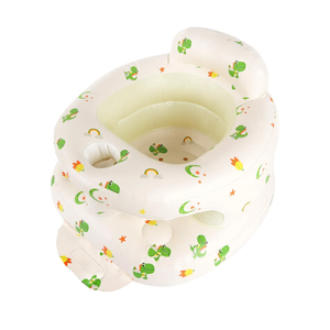 TDTOK Inflatable Baby Seat, Sit Me Floor Seat for Babies 3 Months Up, Inflatable Baby Chair with Fence & Built-in Air Pump for Home, Travel