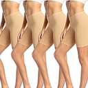 wirarpa Women's Cotton Boy Shorts Underwear Anti Chafing Soft Biker Short Plus Boy Shorts Panties 4 Pack, L