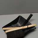 Fireplace Ash Shovel and Brush Set, Coal Shovel and Hearth Brush Set, Fireplace Tools Set Indoor Outdoor Rust Resistant Made of Natural Wood & Coco Bristles for Easy Cleaning