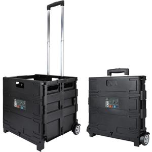 Olympia Tools 85-010 Grand Pack-N-Roll Portable Tools Carrier with Telescopic Handle, 80 Lb. Load Capacity, Black