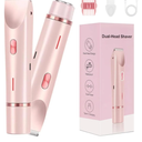 Bikini Trimmer for Women,2 in 1 Dual Head Bikini Shaver & Body Shaver,Cordless & Waterproof Electric Bikini Trimmer for Women, Painless Hair Removal with Silky Glow Finish,Pink3