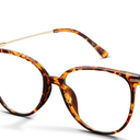 Gaoye Blue Light Blocking Glasses - Trending Round TR90 Frames, Metal Arms, UV400 Protection - Matching Soft Case