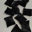 10-Pieces Velvet Small Bracelet/Watch Pillow Jewelry Displays (Black)