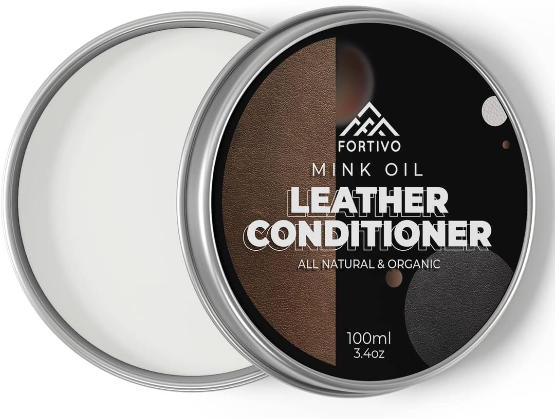 Leather Mink Oil, Color Restorer, Scratch Remover, Couch Paint and Leather Repair Kit for Couches (Transparent)