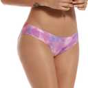 voenxe Women Bikini Underwear,Seamless Breathable Ladies Panties,No Show Comfortable Briefs Undies,Invisible Hipster,5-Pack (Large)