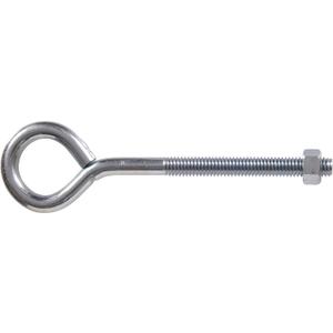 The Hillman Group 519 Eyebolts with Nuts, 3/8 x 6-Inch, 4-Pack , Zinc