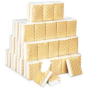 Therwen 20 Pack Pocket Tissues Travel Packs Bulk 200 Sheet Mini Pocket Tissues Travel Size Bulk 3 Ply Small Facial Individual Size (Glitter Style)