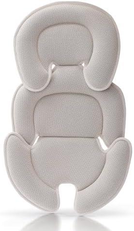 Infant Car Seat Insert, Car Seat Head and Body Supports for Babies, Soft Car Seat Insert Cushion Pad Suit for Infant Car Seats and Baby Strollers(Beige)