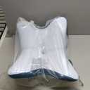 Cervical Pillow for Neck Pain Relief - Ergonomic Neck Pillow for Sleeping Contour Memory Foam Pillows with Cooling Pillowcase, Orthopedic Bed Pillow for Side Back Stomach Sleepers (Light Blue)