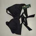 Women's Supportive Halter Bikini Padded Push Up Ruched Bust Hook Back Swimsuit Bathing Suit Tops Only XXL B 