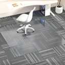 Office Chair Mat for Carpet, 53" X 45" X 0.09" Desk Chair Mat for Carpet Floors, Clear and Thick Rolling Computer Chair Mats with Non-Slip Studded for Home and Office Low Pile Carpets