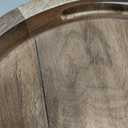 Countertop Wooden Fruit Tray Baskets Set of 2, Organizer Crates for Kitchen, Bathroom, Pantry, Fruit, Vegetables, Bread and General Storage Space Rustic Wood, Natural Burnt 12x12x1.5