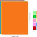 Construction Paper - 200 Sheets A4 Colored Paper Cardstock Paper, 10 Assorted Colors 120gsm Heavy Duty Pastel Lightweight Construction Paper Printer Paper Copy Paper for School Supplies Art Crafts