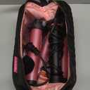 5 in 1 Automatic Rotating Curling Iron Set, CrazyMar Curling Wand Set - 5 Barrels (3/4,1,1/4 Inch) Dual Voltage Curling Wand for Professional Hair Styling, Travel, Ceramic Coating(Hot Pink)