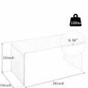 Acrylic 24" Small Table-Multipurpose Modern Furniture for Use as Lap desks, Acrylic Side Table or End Table in Living Rooms, Bedrooms and Offices, 14"D x 24"W x 12"H