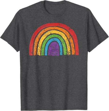 LGBTQ Rainbow Flag Gay Pride LGBT Awareness Ally Vintage T-Shirt Size 2Xl
