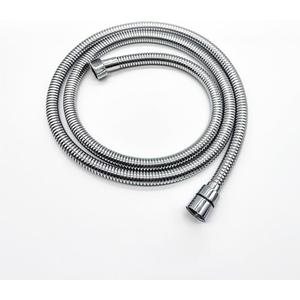 Black, White, Brushed Gold, Chrome, Grey, Bronze Shower Hose 1.5m, Stainless Steel Braided Anti-Kink Bath Tube, Universal G1/2 Connector for Handheld Showers, (Chrome)