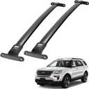 JOYTUTUS Roof Rack Cross Bars Compatible with Ford Explorer 2016-2019, Heavy Duty Aluminum Roof Rails Crossbars Rooftop Cargo Bars Luggage Racks Carrier