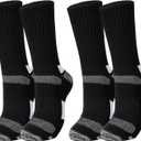 Janmercy Outdoor Hiking Socks with Citronella Oil Breathable Insect Proof Socks for Men Traveling Camping (Black)