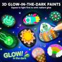 Rock Painting Kit- Glow in The Dark Rock Kit, Arts and Crafts for Kids Ages 6-12, Art Supplies Toy , Kids Craft Paint Kits, Arts & Crafts for Boys Girls Birthday Party Gift Toy, Taille Unique