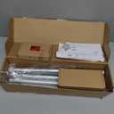 KAMANINA Curtain Rods for Windows 66 to 120, 1 Inch Decorative Silver Curtains Rod Set, Heavy Duty Long Drapery Rods With Crystal Netted Texture Ends, 32-120"