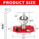750-087 Magnetic Wall Mount Lawn Mower Blade Balancer Replacement for All Lawnmower Blades MAG-1000 Red
