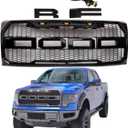 Car Front Bumper Grill Hood Grille Black | Compatible With Ford Raptor F150 F-150 2009-2014