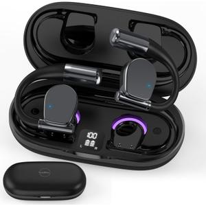 Translation Earbuds Real Time Language Translator Earbuds with 144 Languages, OWS Wireless Earbuds Noise-Canceling, Long Battery Life for Travel & Business Learning Ideal Compatible with iOS & Android