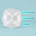 Clear Trash Can Liners, 10-15 Gallon, 24'' x 33'', Wholesale 1000 Count, High Density Garbage Bags for Bathroom, Office, Commercial and Industrial Use