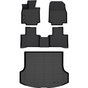 All Weather Car Floor Mats & Cargo Liner for 2023 2024 2025 2026 RX /RX350 /RX350h /RX500h (NOT for RX450h+ PHEV) Custom Fit Full Set Accessories - Black