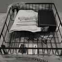 GSlife Expandable Dish Drying Rack for Kitchen Counter, Large Capacity 2-in-1 Rust Resistant Dish Drainer with Swivel Spout and Pull Out Over Sink Extension, 16.7" W x 12.6"-22.4" L, Black