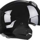 Harssidanzar 3/4 Open Face Motorbike Motorcycle Helmet Full Face Modular Helmets with Visor for Mens and Womens Street Bike Cruiser Scooter DOT Approved CU605US, Small