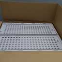 SNSLXH 5 Pack Stackable Closet Storage Basket, Multifunctional & Foldable Closet Organizer for Bathroom Kitchen Laundry Room Wardrobe Storage, Space-Saving Clothes Storage Drawer Organizer, White