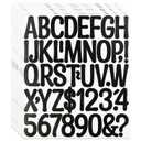 8 Sheets 2 Inch Letter Number Stickers, 376 Pieces Self Adhesive Vinyl Capital Alphabet Punctuation Stickers for Scrapbook, Mailbox, Crafts and DIY, Green