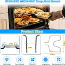 UPGRADED WB30X46987 Oven Heating Element Compatible with GE Hotpoint Kenmore Electric Range Stove Ovens Parts,WB44k10005 WB30X46987 GE Bake Element WB44K10001 AH249238 824269 Coil Convection Element
