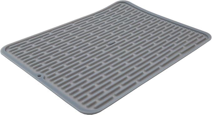 OXO Good Grips Large Silicone Drying Mat, Large, 12.5" x 16.88" (Gray)