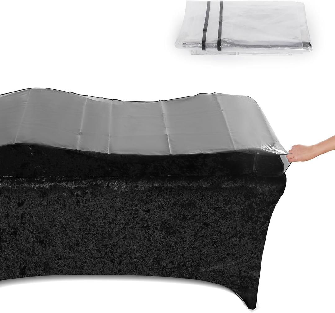 Transparent Protector for Curvy Lash Bed Topper,Plastic Waterproof Protector for Massage Bed Topper